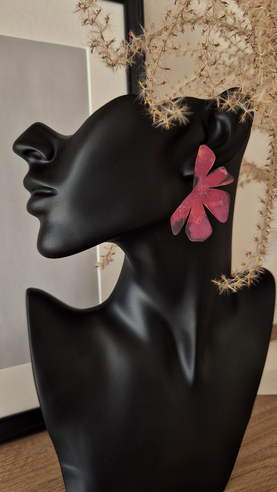 Kolczyki miedziane KWIATOWE - obrazek 8